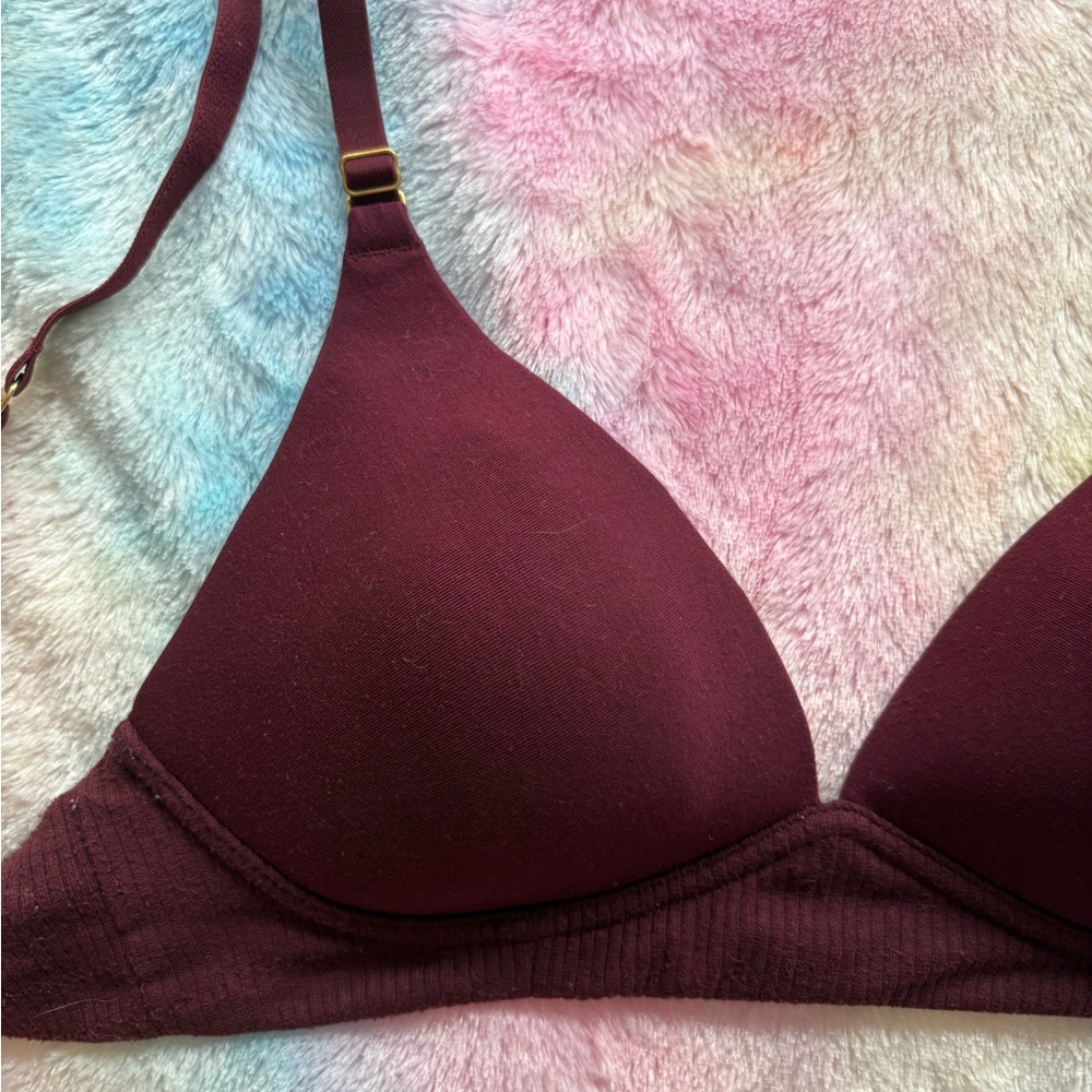 Women's Burgundy Bralette